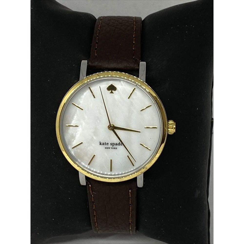 Kate Spade New York 0781 Women Brown Leather White Analog Dial Wrist Watch XX578